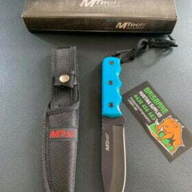MTech Blue Handle Fixed Blade Knife