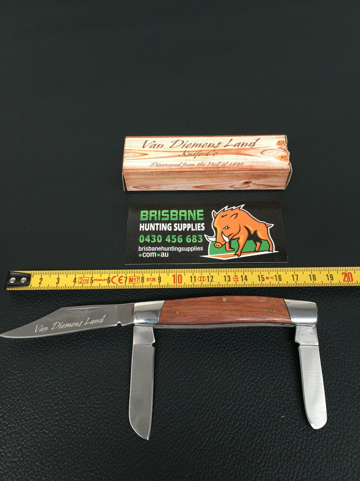 Van Diemen's Stockman 3 Blade Wood Handle Folding Knife - Brisbane ...