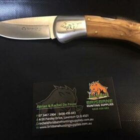 Maserin Outdoor Knife with Wild Boar Engraving