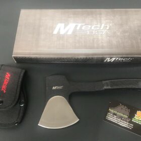 M-Tech Usa Traditional Stainless Steel Camping Axe Black Hatchet Outdoor Hunting