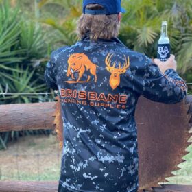 BHS Buck & Boar Black Digital Camo Hunting Shirt