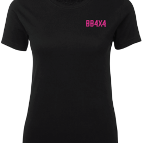BB4X4  Black Cotton Tshirt