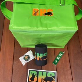 BHS Green cooler pack (with brag stick pop socket and stubby cooler