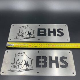 BHS with Boar Stainless Steel Cover Plate – Pair –