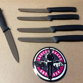 FDICK X 4 MICRO SERRATED UTILITY STEAK & PAIRING KNIVES KNIFE 11CM