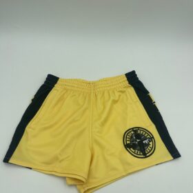 BB4X4 YELLOW FOOTY SHORT WITH ZIP UP POCKETS