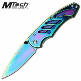 M-Tech Rainbow Titanium Pocket Knife