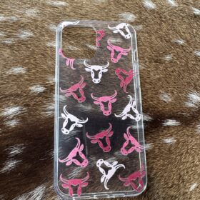 Pink Longhorns iPhone Case