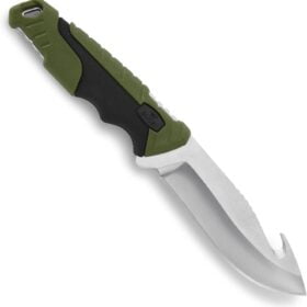 Buck Knives 0657GRG Pursuit Large Fixed Blade Hunting Knife with Guthook and 2-Tone Heavy-Duty Polyester Sheath,