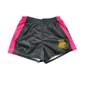 BHS Pink & Black Footy Shorts with Zips