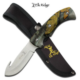 Elk Ridge Gut Hook Skinner Knife – Fall Camo